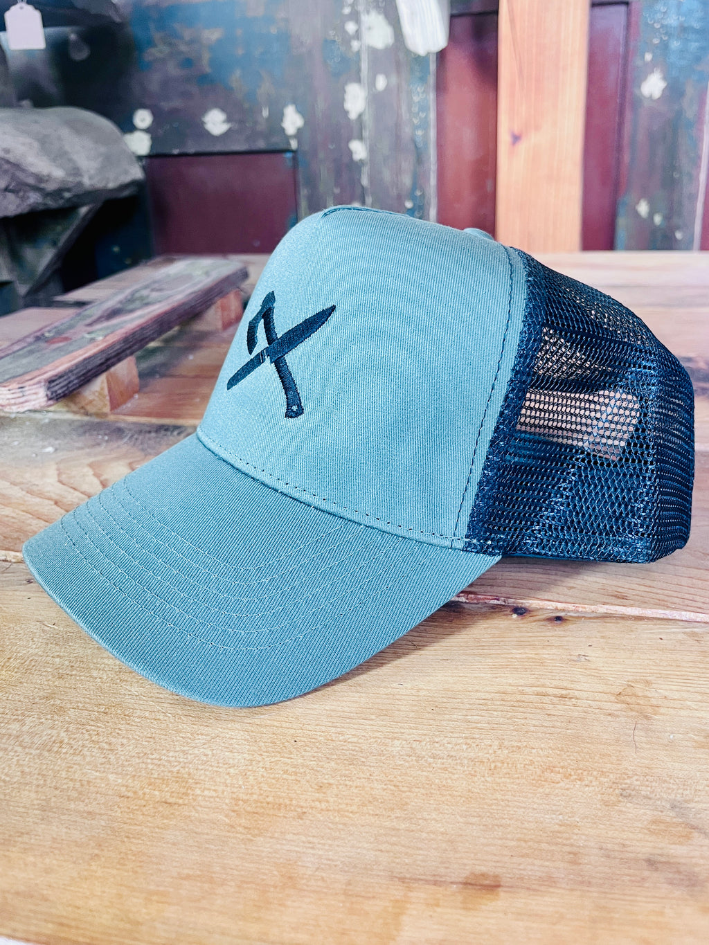 Cheeky Bloody Wolf Olive Trucker Cap