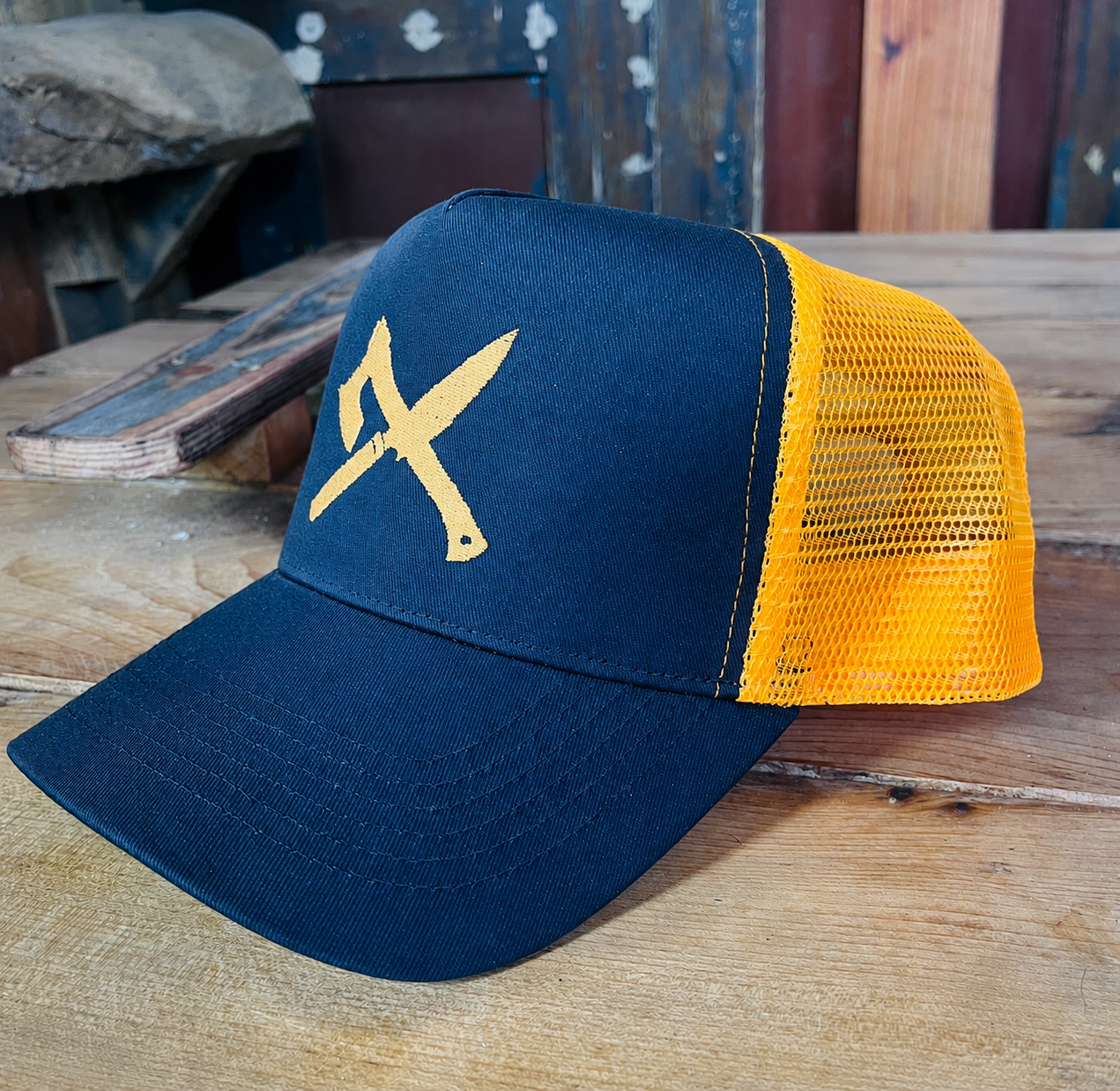 Cheeky Bloody Wolf Orange Trucker Cap