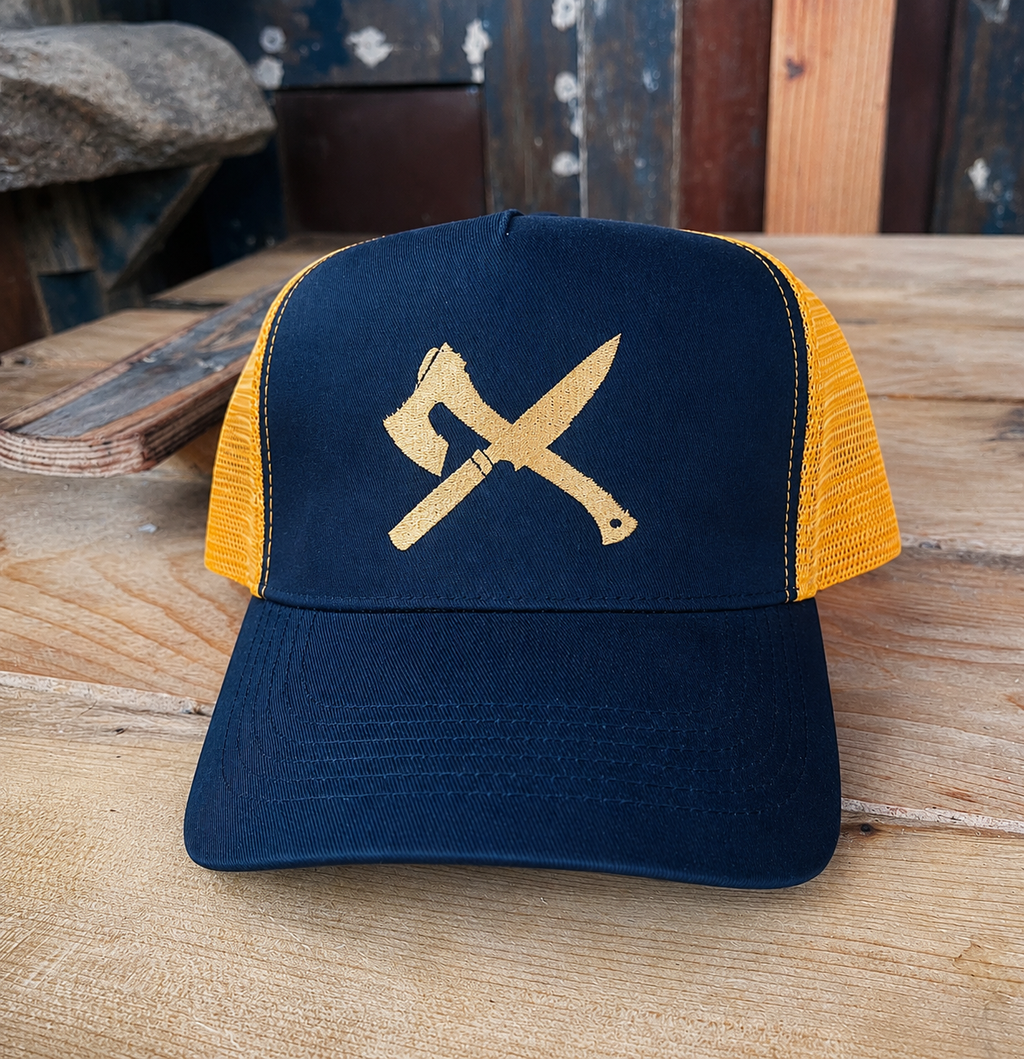 Cheeky Bloody Wolf Orange Trucker Cap